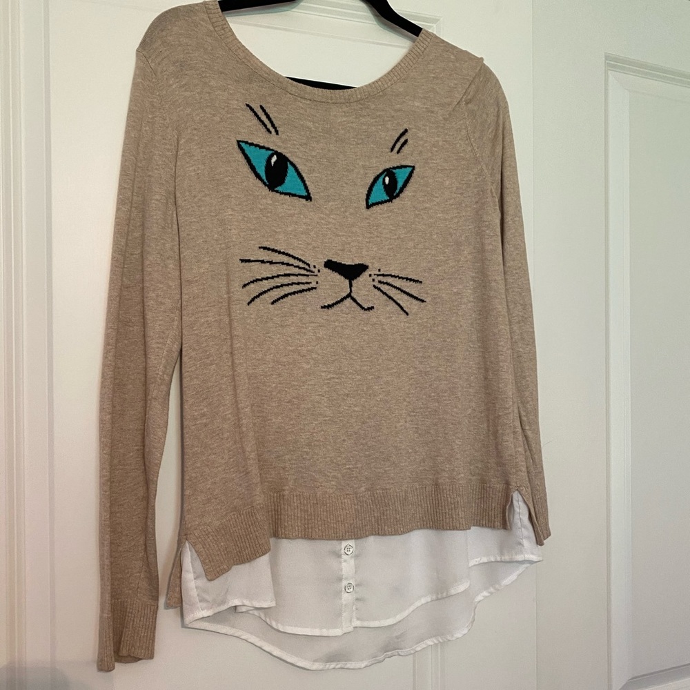 Lightweight cat sweater from Kensie